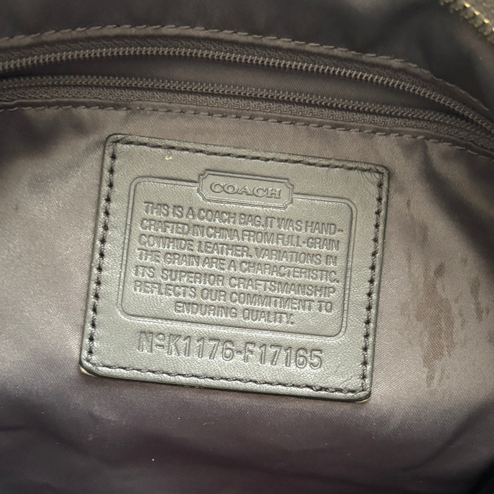 Coach Metallic Silver ShoulderBag - Picture 3 of 15